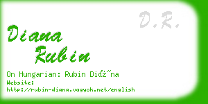 diana rubin business card